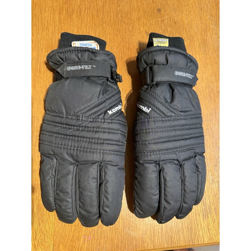 Kombi Men's L Black Gore-Tex Permaloft Ski Snowmobile Winter Gloves Y2K‎